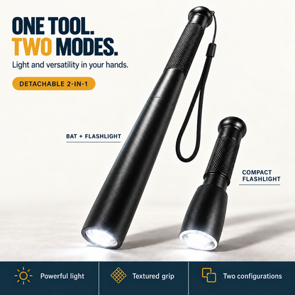 Vaygard | 2-in-1 Aluminum Bat & Flashlight